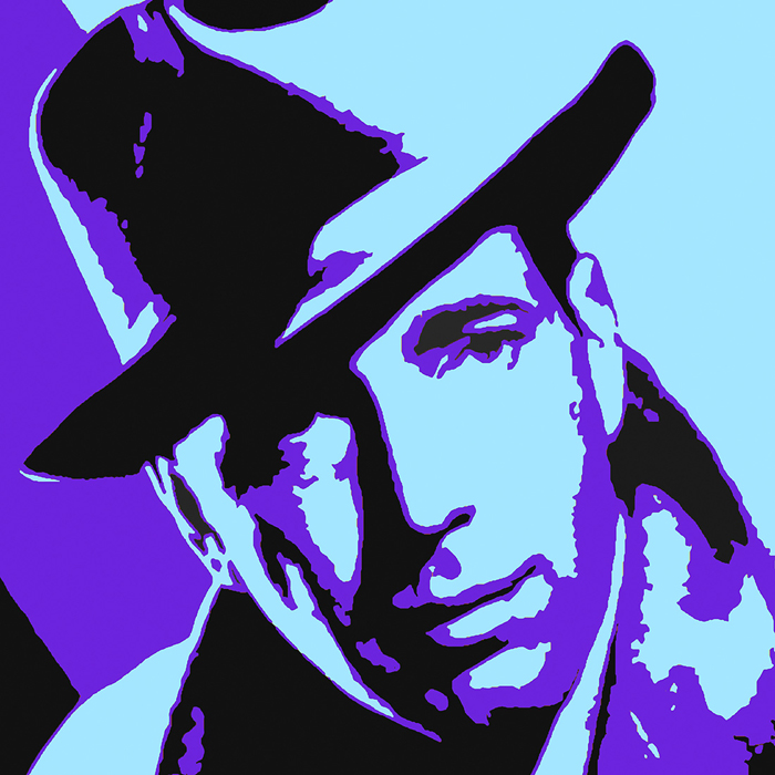 Tableau Bogart bleu