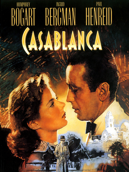 Tableau affiche de cinéma casablanca