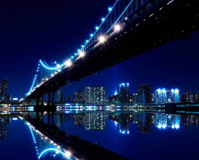 Tableau de ville de nuit