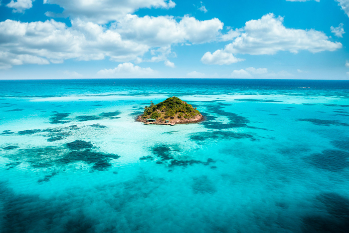 Tableau île paradisiaque