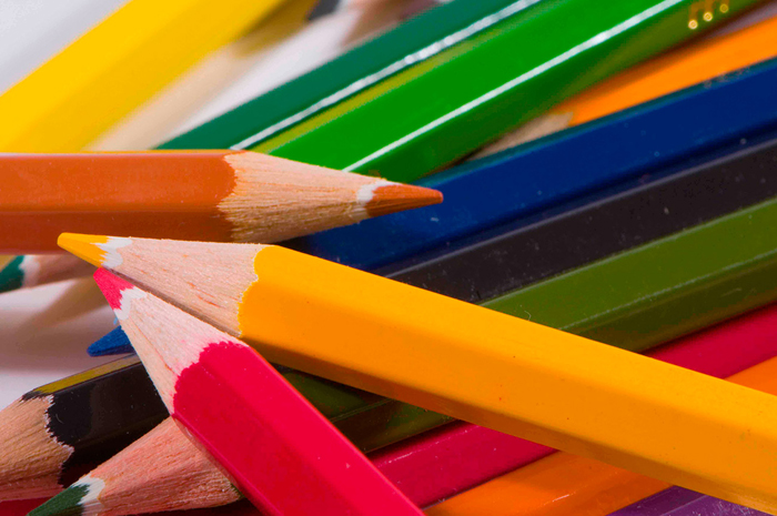 Tableau crayons de couleur
