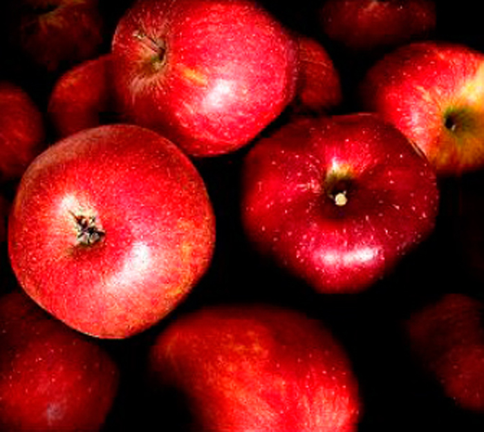 Tableau pommes fraîches