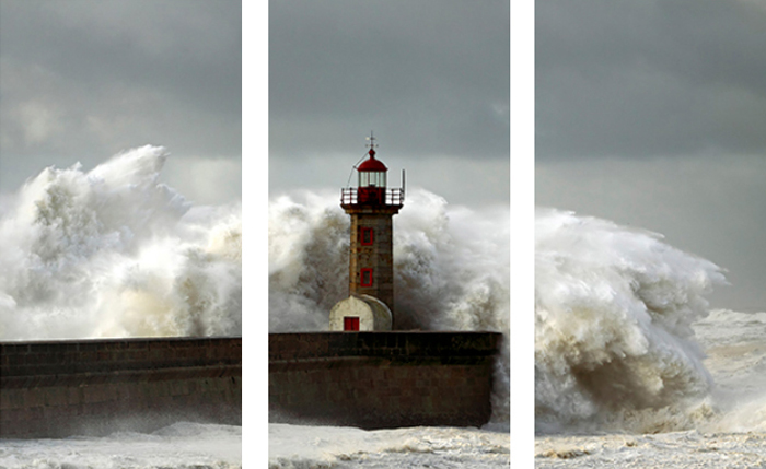 Tableau triptyque phare